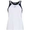 Dievčenské tielko Head Club 22 Tank Top Girls White/Dark Blue 128 cm