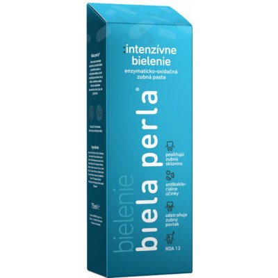 Dimenzia Biela perla Intenzívne bielenie zubov bieliaca zubná pasta 75 ml