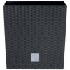 PROSPERPLAST Kvetináč + vklad RATO LOW 17 cm, antracit
