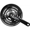 Kľučky 3 Shimano TY501 48-38-28/175 kryt čierne
