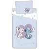 Jerry Fabrics Obliečky Lilo and Stitch Heart Bavlna 140x200 70x90