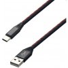 MobilNET Dátový a nabíjací kábel TPU USBUSB-C, 2A, 2m, čierny KAB-0184-USB-TYPEC