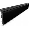 Nástenná dekoratívna lišta XPS DP5-C černá, rozmer 2000x12,6x79mm, IMPOL TRADE