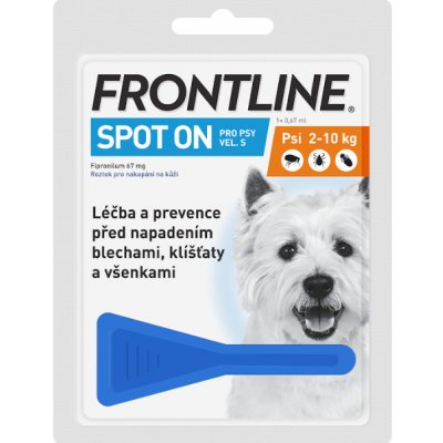 Frontline Spot-on dog S 2-10 kg 1 x 0,67 ml