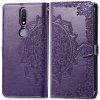 VSETKONAMOBIL 26500 ART Peňaženkový kryt Nokia 2.4 ORNAMENT fialový