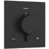 Hansgrohe Ecostat Comfort E - Termostatická batéria pod omietku, na 2 spotrebiče, matná čierna 33716670