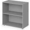 Skriňa otvorená nízka 1 polica Lenza Wels, 79,8x80x40,4cm, sivá