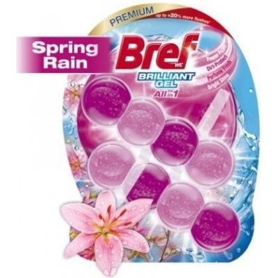BREF Brilliant Gel All in 1 Spring Rain WC blok 2 x 42 g