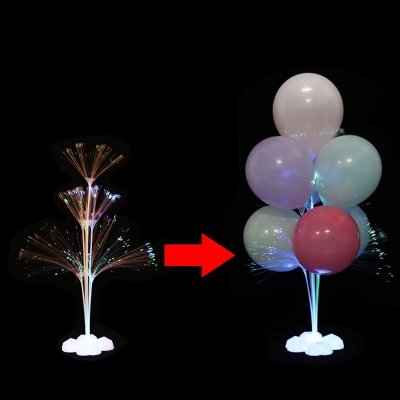 Stojan na balóniky s LED diódami na 7 balónikov
