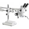 Kern Zoom-stereomikroskop OZM 922, binokulárny, 7–45×, HSWF 10×23 mm, dvojramenný statív 515×614 mm so stolovou doskou, prstencové LED svetlo
