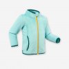 WEDZE Detská fleecová bunda Midwarm na sánkovanie tyrkysová 12 m (73-75 cm)