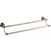 Sapho DIAMOND dvojitý držiak uterákov 600x130mm, bronz 1318-11