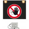 Značka s výstražným svetlom 230V, Zákaz vstupu nepovolaným osobám