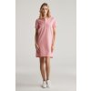 Gant Contrast Collar Pique Polo Dress Geranium Pink