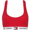TOMMY HILFIGER - Logo červená braletka z organickej bavlny-XS