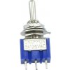 Vypínač páčkový mini MTS-103, ON-OFF-ON, 3-pin