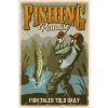 Ceduľa Fishing - Paradise Vintage style 30cm x 20cm Plechová tabuľa