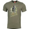 Pentagon SPARTAN WARRIOR tričko s potlačou - OLIVA, 2XL