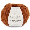 ESSENTIAL ALPACA Katia Farby ESSENTIAL ALPACA: 75 tmavá oranžová
