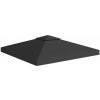 Dvojitá strieška na altánok 310 g/m², 3x3 m, čierna