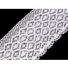 Bavlnená čipka paličkovaná šírka 14 cm - 1 m 1 biela