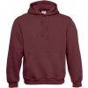 B&C Hooded mikina s kapucňou červená burgundy