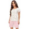 Emilia dámske pyžamo 1/2 kvetinové