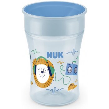 Nuk hrnek Magic Cup s víčkem 230ml modrá