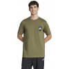 Chlapčenské tričko adidas, CAMO LOGO TEE khaki,mix, XXL