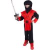 Detský červený kostým Ninja, e-obal Pre vek 4-6 rokov