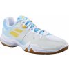 Dámska obuv na badminton/squash Babolat Shadow Spirit - white/light blue (37)