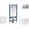 Geberit Duofix - Set predstenovej inštalácie, klozetu Oudee Vortex a dosky softclose, tlačidlo Sigma01, lakovaný matný chróm SANI11CA1155B