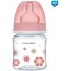 Canpol babies Fľaša sa širokým hrdlom Newborn baby 120ml růžová