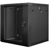 Lanberg Nástenný rack 19' 12U 600X600mm čierny flat pack WF01-6612-10B
