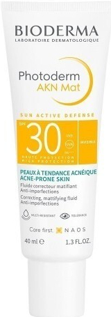 BIODERMA Photoderm AKN mat krém na opaľovanie a akné SPF30 40 ml