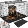 Tectake Luna skladacia klietka so 2 dverami pre psa 91,5 x 59,5 x 64 cm
