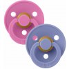 BIBS Cumlíky z prírodného kaučuku Colour 2ks, veľkosť 2 - Bubblegum / Peri