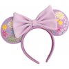 Minnie a Mickey Mouse Čelenka Disney Minnie Embroidered Flowers Headband