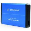 Gembird EE2-U3S-2-B modrá / externý box / 2.5 / hliníkový / USB 3.0 (EE2-U3S-2-B)