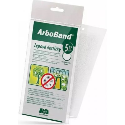 ArboBand Biely - lepové dosky na ochranu stromov a rastlin 5 ks