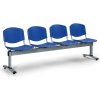 Plastová lavica do čakární VERONA, 4 miesta, modrá