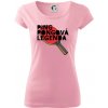 Ping Pongová legenda - Dámske tričko Pure - XL ( Ružová )