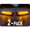 KAMAR LED bočné obrysové svetlo ORANŽOVÉ, 0,8W, 8xLED, 12/24V, IP67/2-PACK! [L1313]