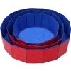 Petstar bazén pre psov modrý/červený M 120 x 30 cm