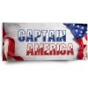 Sablio Obraz Kapitán Amerika Vlajka - 110x50 cm