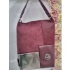 Katrin's Fashion Bordová kabelka s crossbody ramienkom Grosso grosso024a - Béžová grosso024a