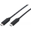 Kabel C-TECH USB 3.2, Type-C (CM/CM), PD 100W, 20Gbps, 1m, černý CB-USB32-10B