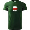Turistická značka - červená - Klasické pánske tričko vyššej gramáže - 4XL ( Fľaškovozelená )