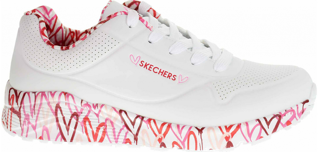 Skechers Uno Lite Lovely Luv white-red-pink 314976L wrpk