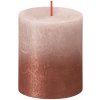 Bolsius Sviečka bolsius Rustic, Vianočná, Sunset Misty Pink+ Amber, 80/68 mm